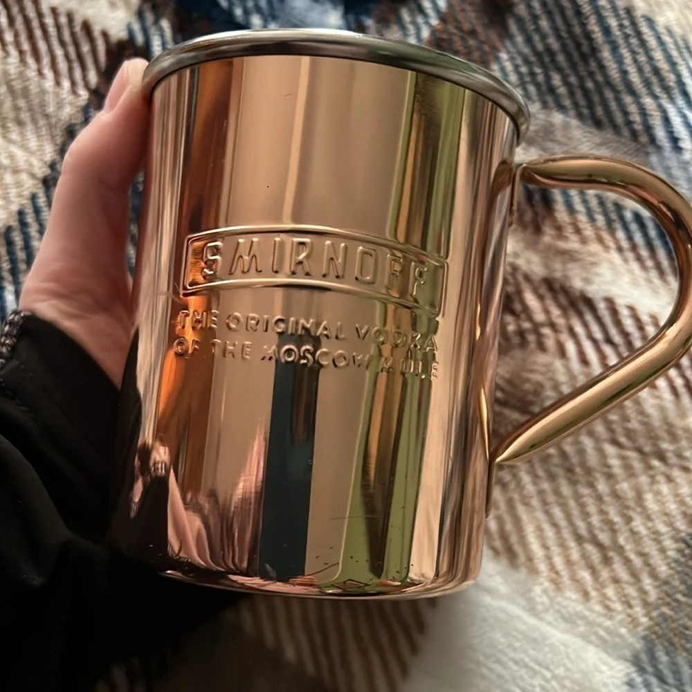 One Smirnoff “The Original Vodka Of The Moscow Mule” Copper Mug